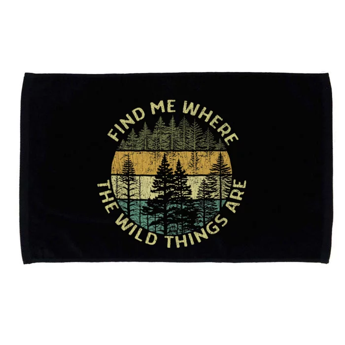 Find Me Where The Wild Things Are Outdoor Microfiber Hand Towel