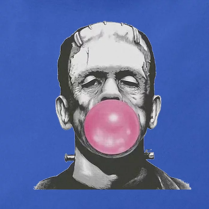 Frankenstein Monster With Pink Bubblegum Bubble Zip Tote Bag