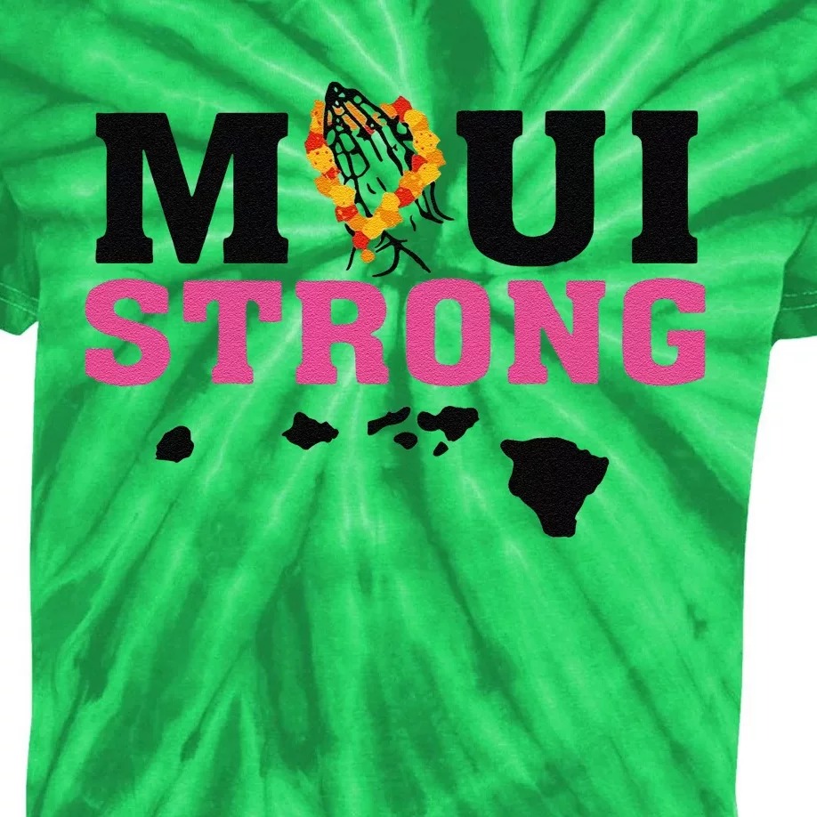 Funny Maui Wildfire Relief All Profits Will Be Kids Tie-Dye T-Shirt