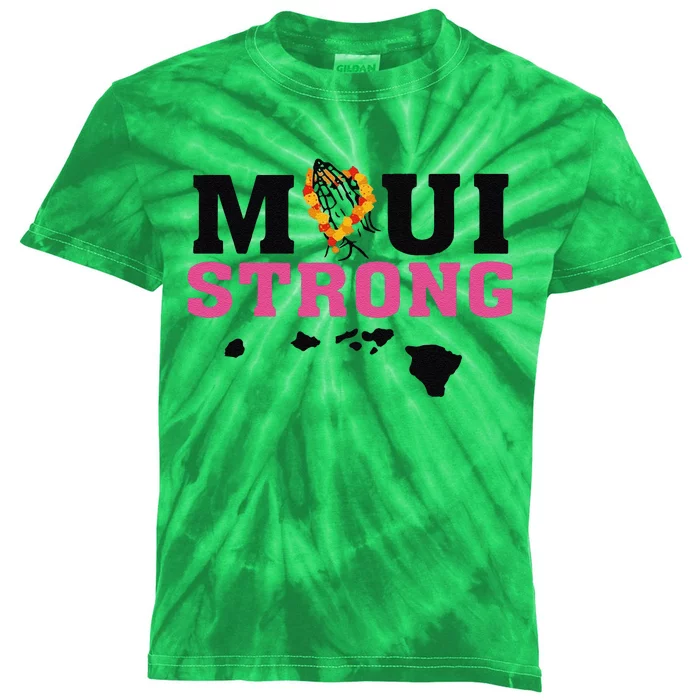 Funny Maui Wildfire Relief All Profits Will Be Kids Tie-Dye T-Shirt