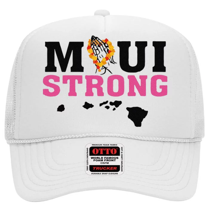 Funny Maui Wildfire Relief All Profits Will Be High Crown Mesh Trucker Hat