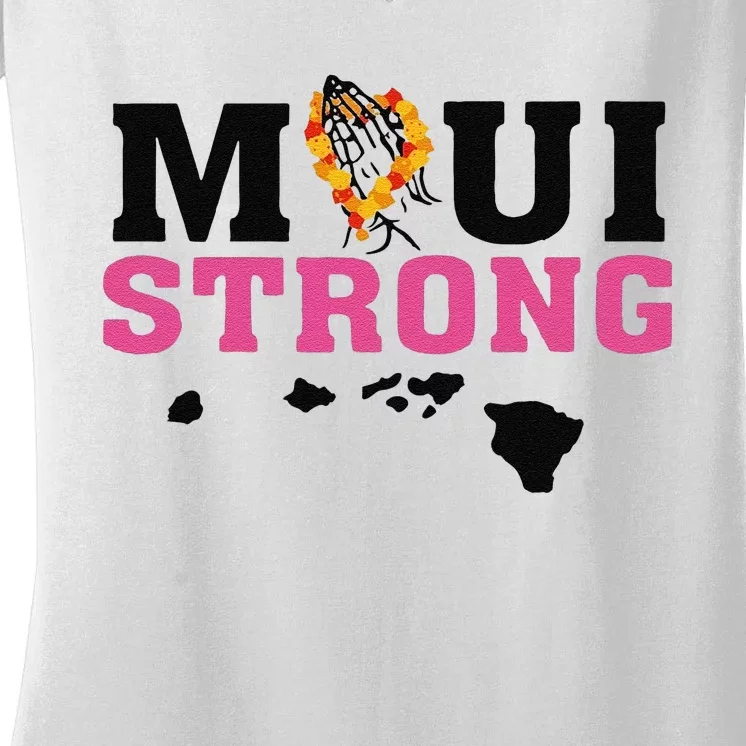 Funny Maui Wildfire Relief All Profits Will Be Women's V-Neck T-Shirt