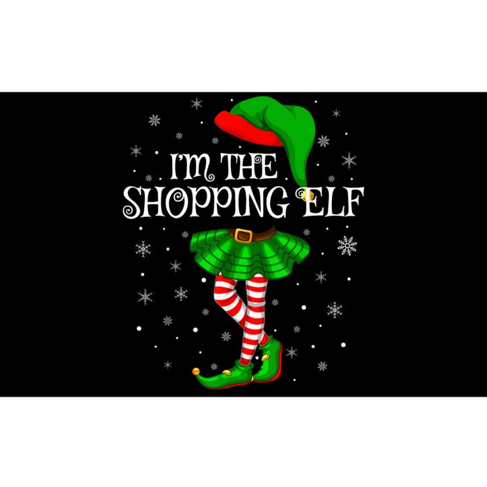 Family Matching Wo Girls I'm The Shopping Elf Christmas Bumper Sticker