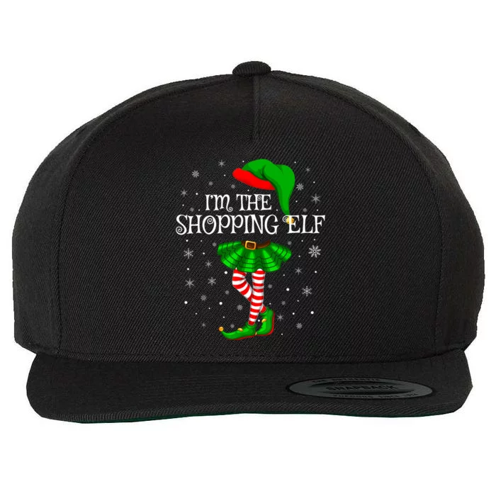 Family Matching Wo Girls I'm The Shopping Elf Christmas Wool Snapback Cap