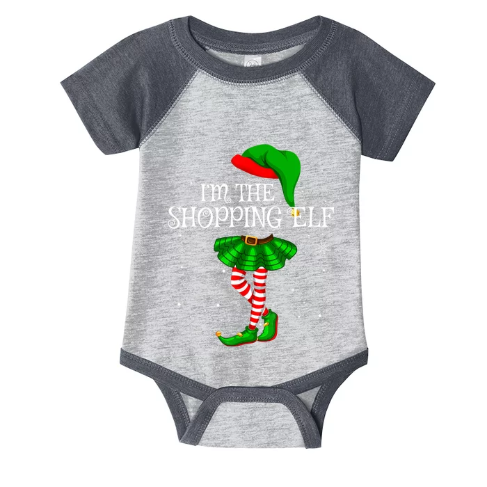 Family Matching Wo Girls I'm The Shopping Elf Christmas Infant Baby Jersey Bodysuit