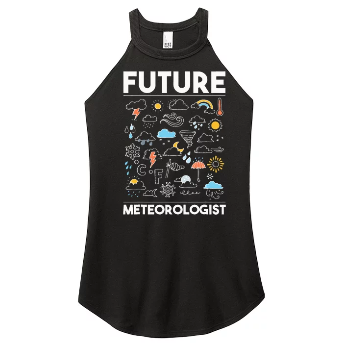 Future Meteorologist Weather Forecast Clouds Women’s Perfect Tri Rocker Tank