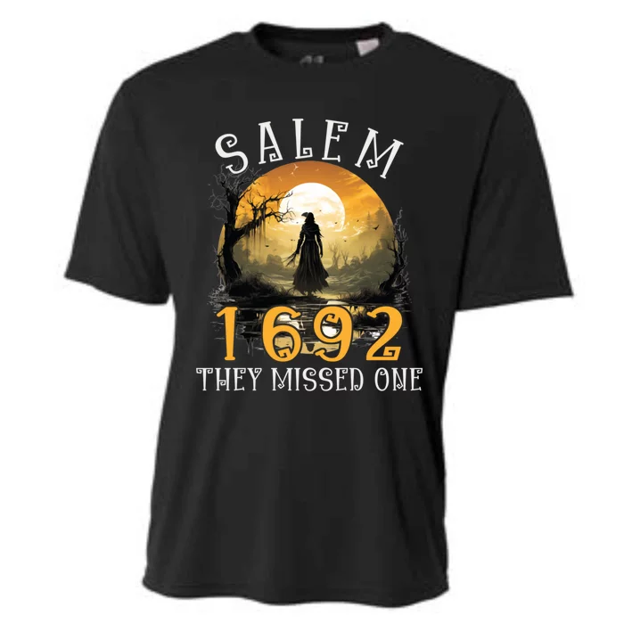 Full Moon Witch Salem 1692 They Missed One Cool Gift Cooling Performance Crew T-Shirt