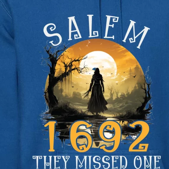 Full Moon Witch Salem 1692 They Missed One Cool Gift Premium Hoodie