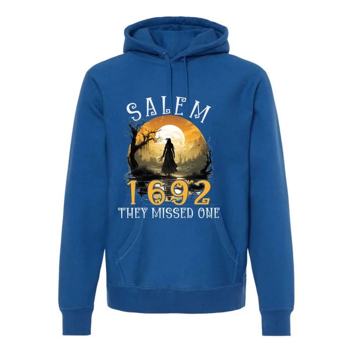 Full Moon Witch Salem 1692 They Missed One Cool Gift Premium Hoodie