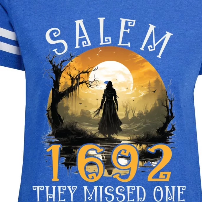 Full Moon Witch Salem 1692 They Missed One Cool Gift Enza Ladies Jersey Football T-Shirt