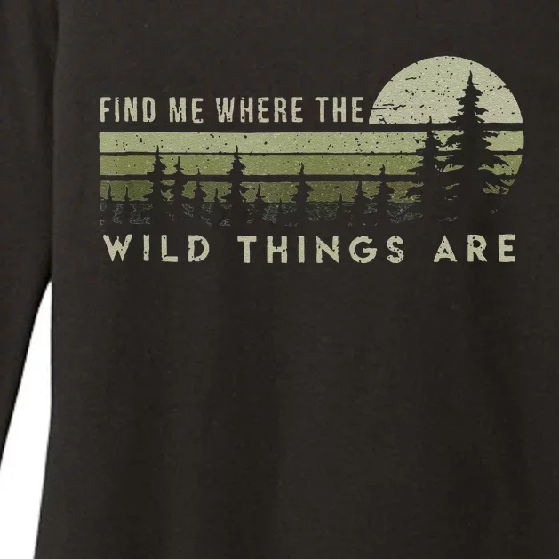 Find Me Where The Wild Things Are Outdoor Womens CVC Long Sleeve Shirt