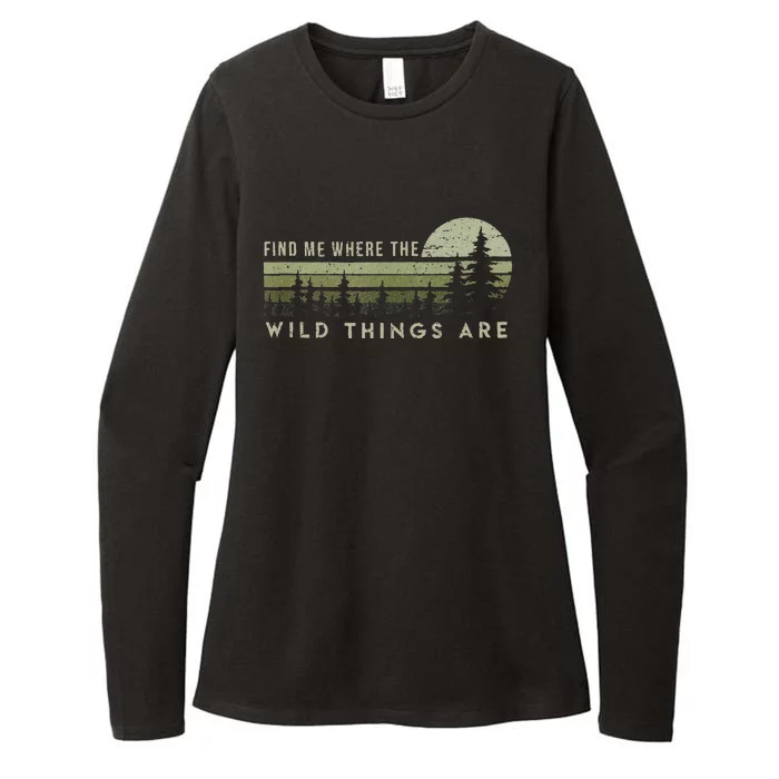 Find Me Where The Wild Things Are Outdoor Womens CVC Long Sleeve Shirt