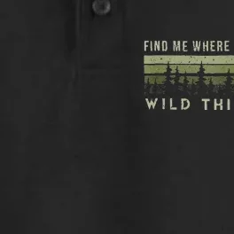 Find Me Where The Wild Things Are Outdoor Dry Zone Grid Performance Polo