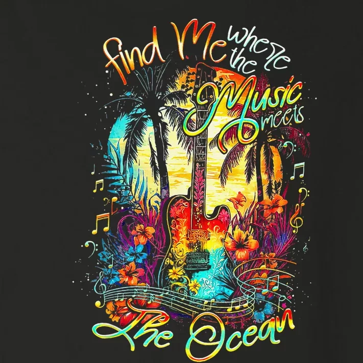 Find Me Where The Music Meets The Ocean Toddler Long Sleeve Shirt