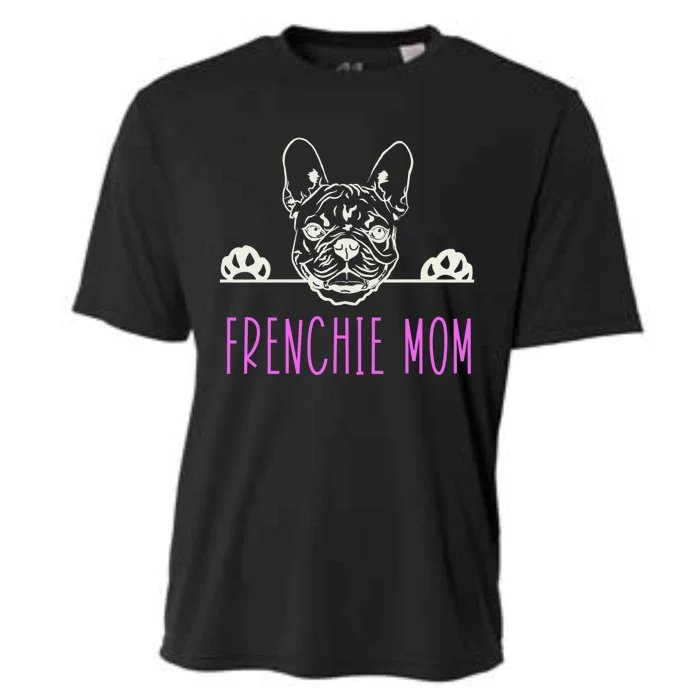 Frenchie Mom With French Bulldog Gift Cooling Performance Crew T-Shirt