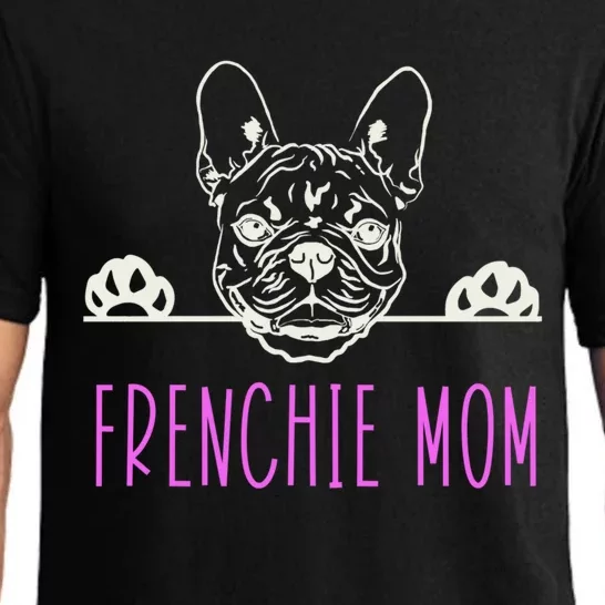 Frenchie Mom With French Bulldog Gift Pajama Set