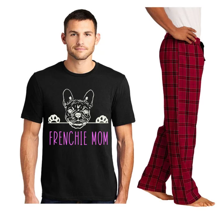 Frenchie Mom With French Bulldog Gift Pajama Set