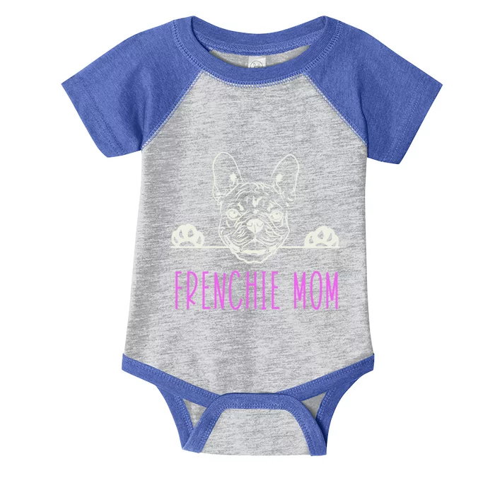 Frenchie Mom With French Bulldog Gift Infant Baby Jersey Bodysuit