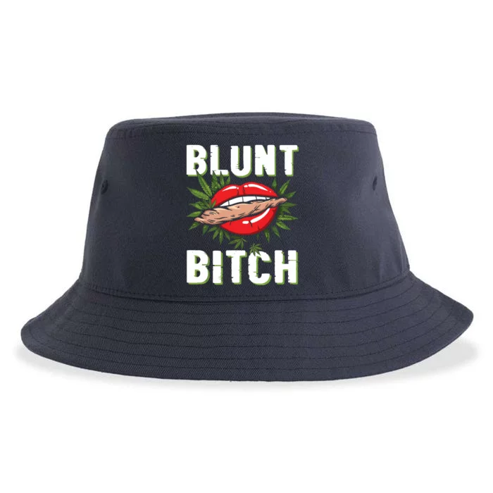 Funny Marijuana Weed 420 Weed Sexy Lips Cannabis Marijuana Sustainable Bucket Hat