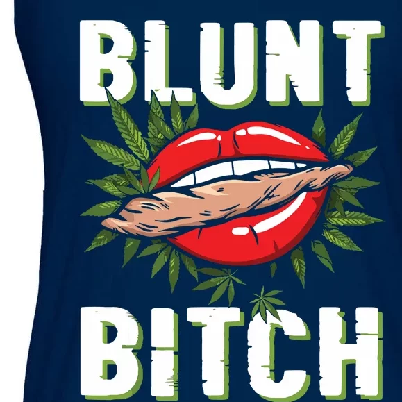 Funny Marijuana Weed 420 Weed Sexy Lips Cannabis Marijuana Ladies Essential Flowy Tank