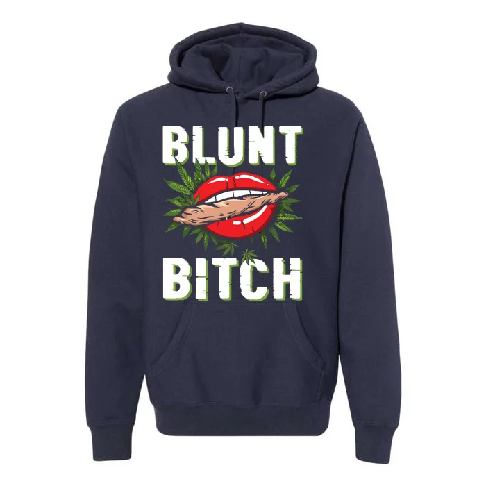 Funny Marijuana Weed 420 Weed Sexy Lips Cannabis Marijuana Premium Hoodie