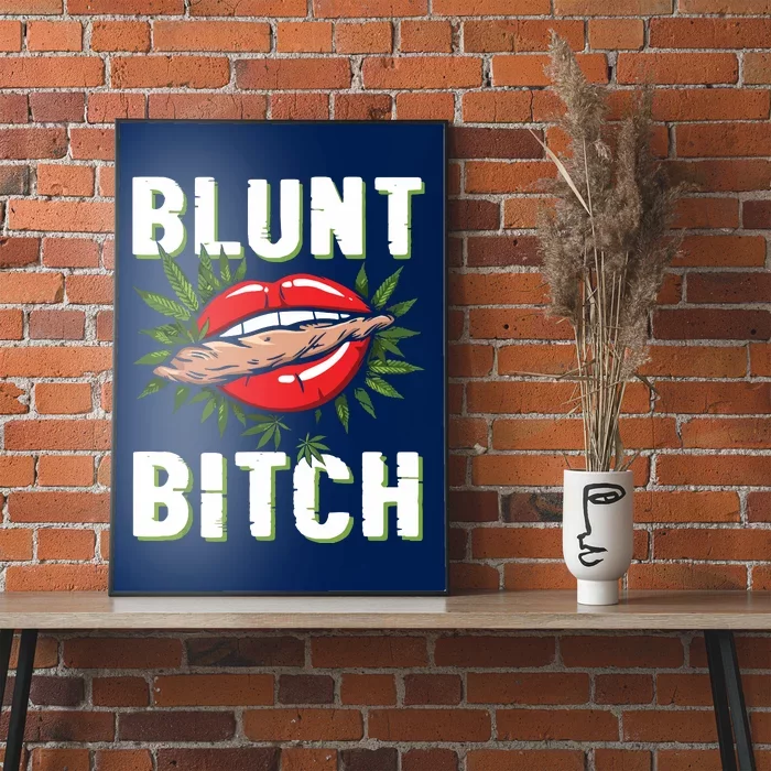 Funny Marijuana Weed 420 Weed Sexy Lips Cannabis Marijuana Poster