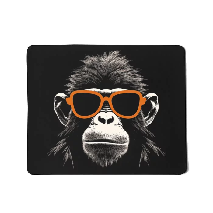 Funny Monkey With Sunglasses Cool Graffiti Urban Art Street Mousepad