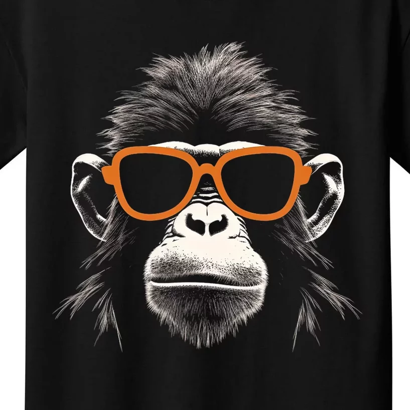 Funny Monkey With Sunglasses Cool Graffiti Urban Art Street Kids T-Shirt