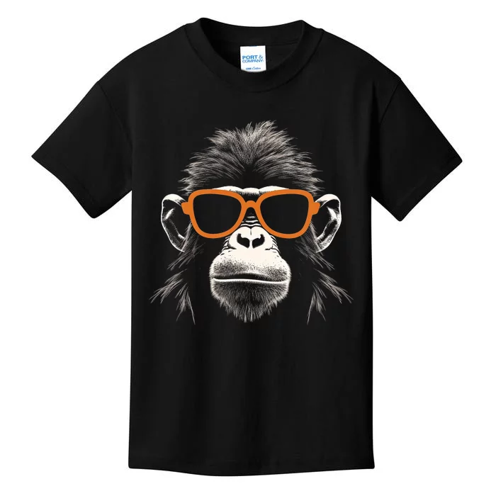 Funny Monkey With Sunglasses Cool Graffiti Urban Art Street Kids T-Shirt