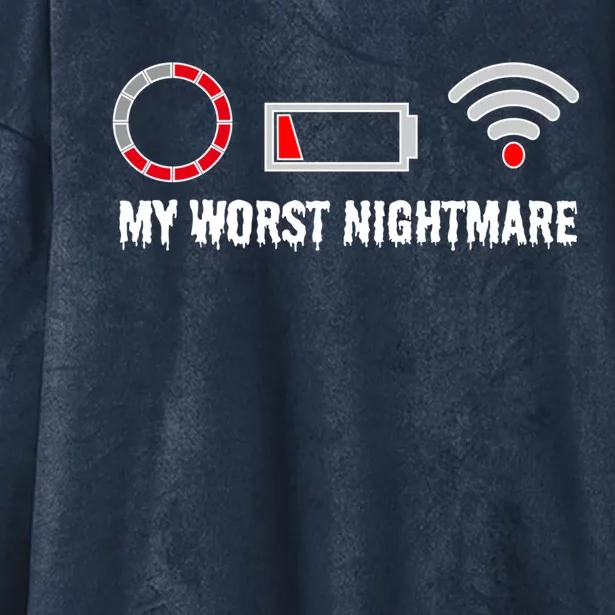 Funny My Worst Nightmare Gaming S S S Gift Hooded Wearable Blanket