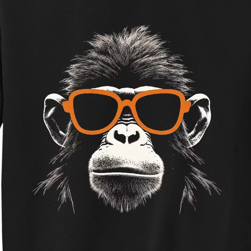 Funny Monkey with sunglasses cool Graffiti Urban art street Sweatshirt