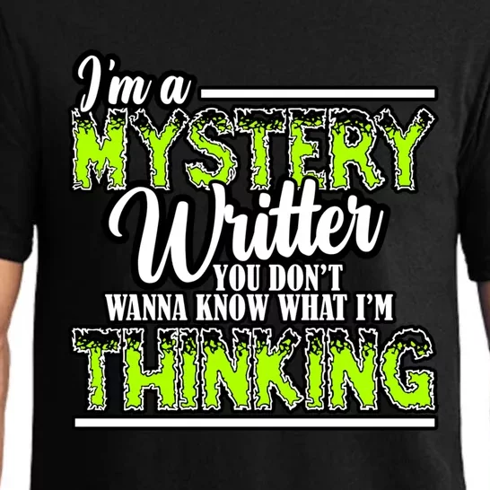 Funny Mystery Writer Quote Mystery Writer Author Saying Meaningful Gift Pajama Set