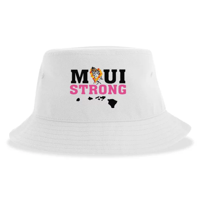 Funny Maui Wildfire Relief All Profits Will Be Sustainable Bucket Hat