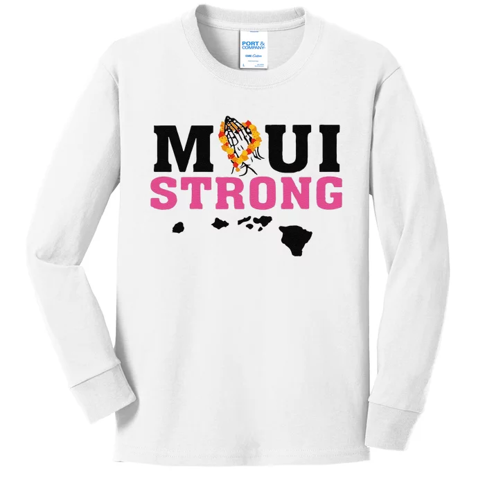 Funny Maui Wildfire Relief All Profits Will Be Kids Long Sleeve Shirt