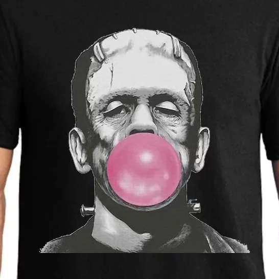 Frankenstein Monster With Pink Bubblegum Bubble Pajama Set