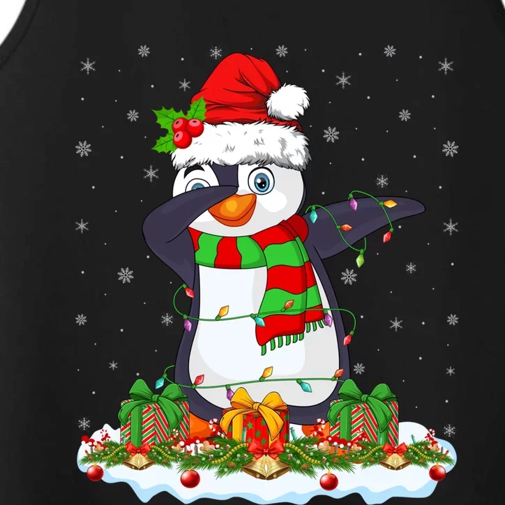 Family Matching Xmas Lighting Dabbing Penguin Christmas Gift Performance Tank