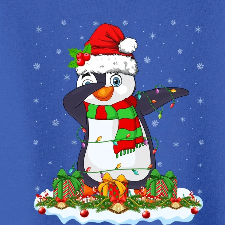 Family Matching Xmas Lighting Dabbing Penguin Christmas Gift Toddler T-Shirt