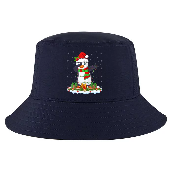 Family Matching Xmas Lighting Dabbing Penguin Christmas Cute Gift Cool Comfort Performance Bucket Hat