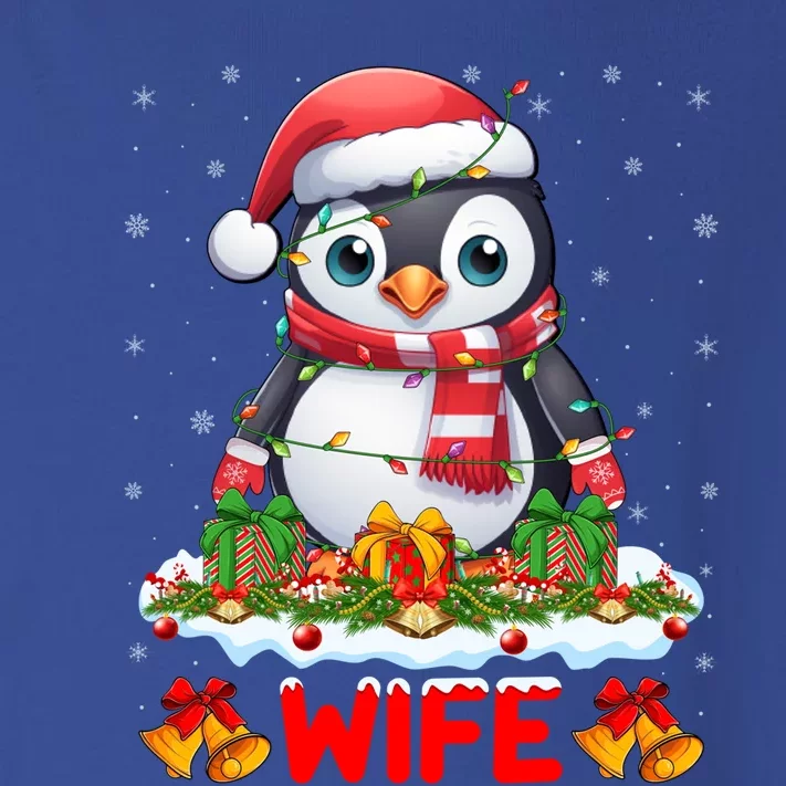 Family Matching Xmas Lights Santa Wife Penguin Christmas Gift Toddler Long Sleeve Shirt