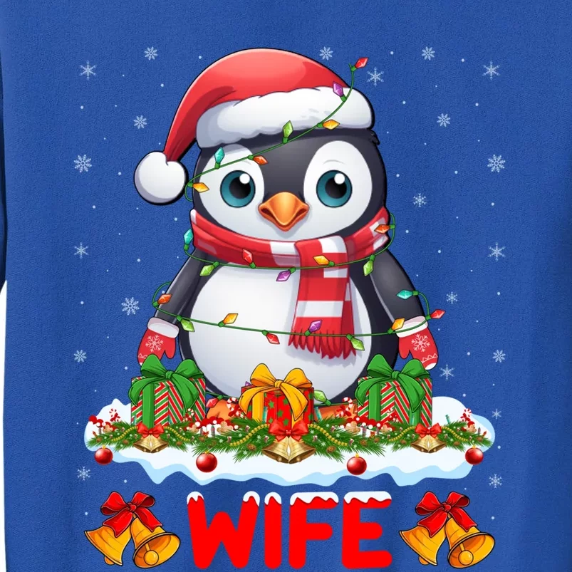 Family Matching Xmas Lights Santa Wife Penguin Christmas Great Gift Sweatshirt