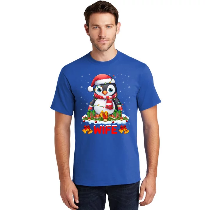 Family Matching Xmas Lights Santa Wife Penguin Christmas Great Gift Tall T-Shirt