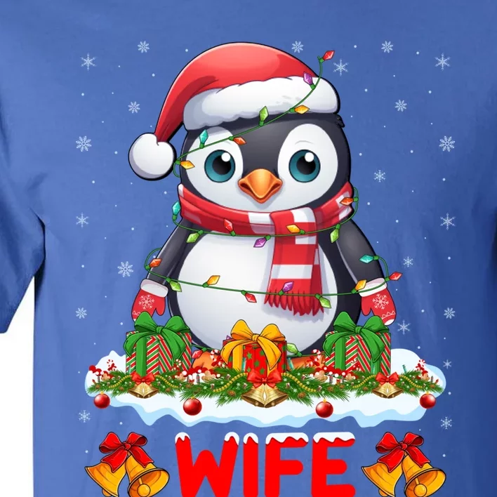 Family Matching Xmas Lights Santa Wife Penguin Christmas Great Gift Tall T-Shirt