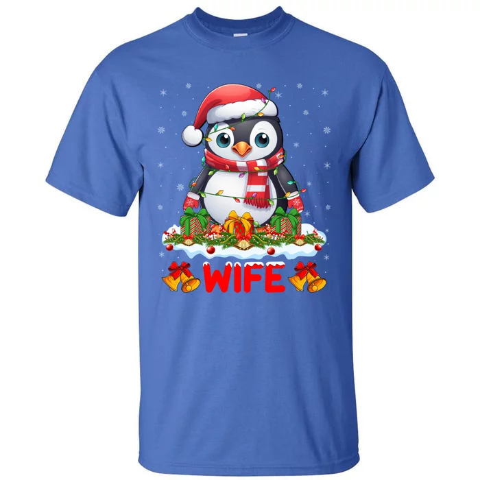 Family Matching Xmas Lights Santa Wife Penguin Christmas Great Gift Tall T-Shirt