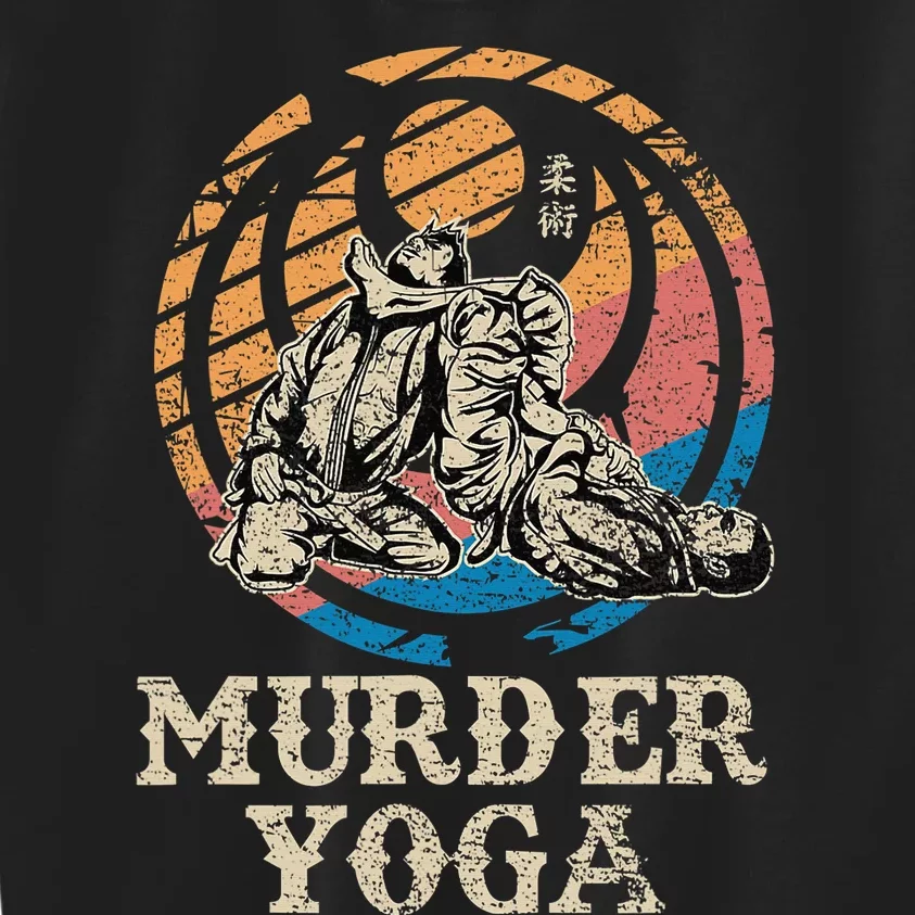 Funny Murder Yoga Brazilian Jiu Jitsu BJJ MMA Kids Sweatshirt