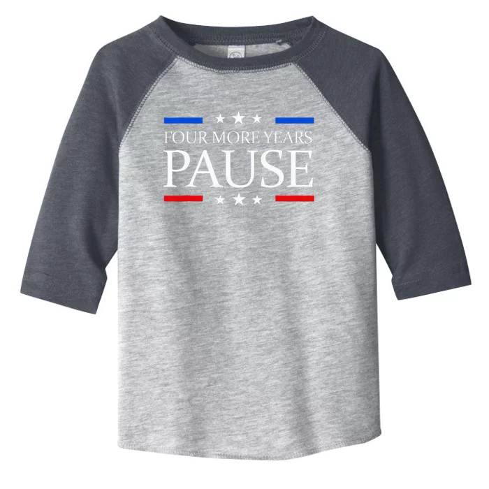 Four More Years Pause Joe Biden Funny Biden Quote Saying Toddler Fine Jersey T-Shirt