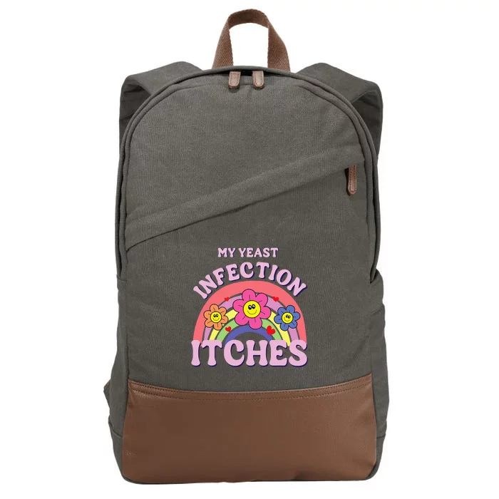 Funny My Yeast Infection Itches Cotton Canvas Backpack