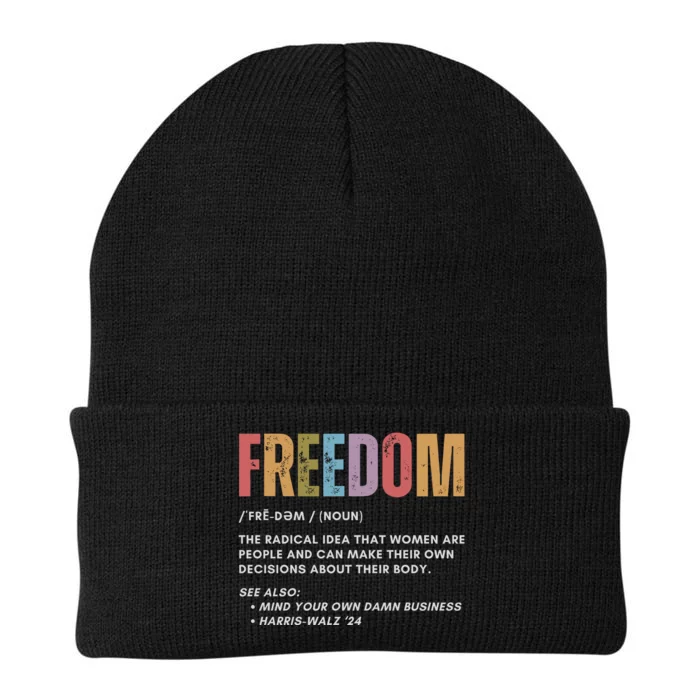 Freedom Mind Your Own Damn Business Knit Cap Winter Beanie