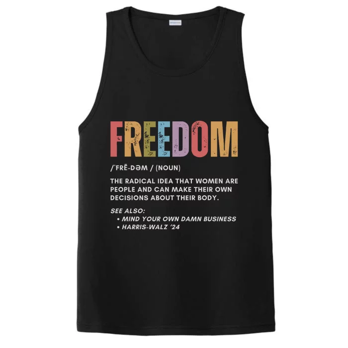 Freedom Mind Your Own Damn Business Performance Tank