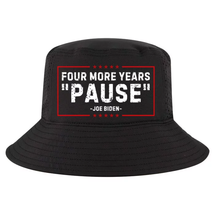 Four More Years Pause Joe Biden Funny Cool Comfort Performance Bucket Hat