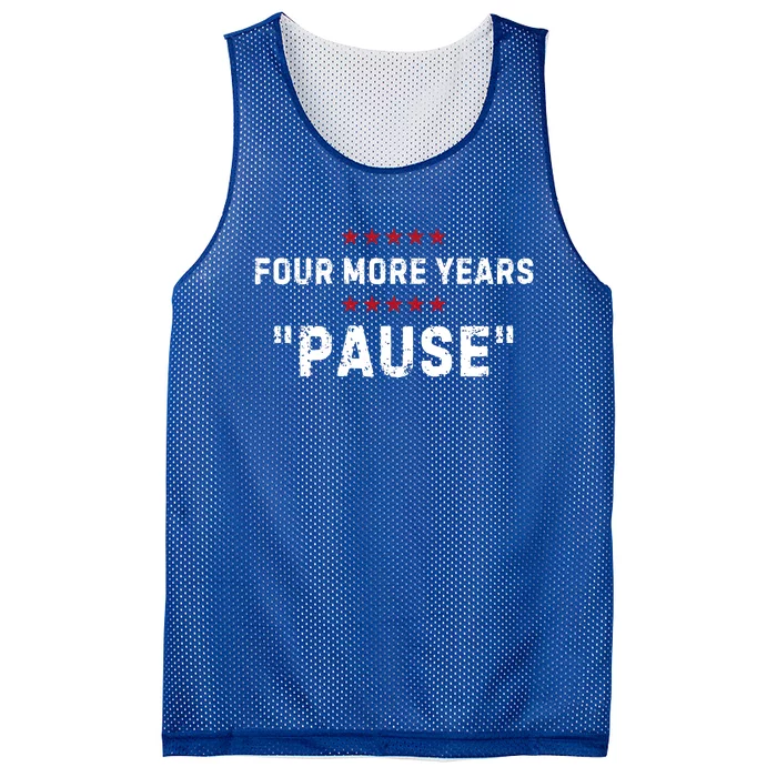 Four More Years Pause Joe Biden Funny Mesh Reversible Basketball Jersey Tank